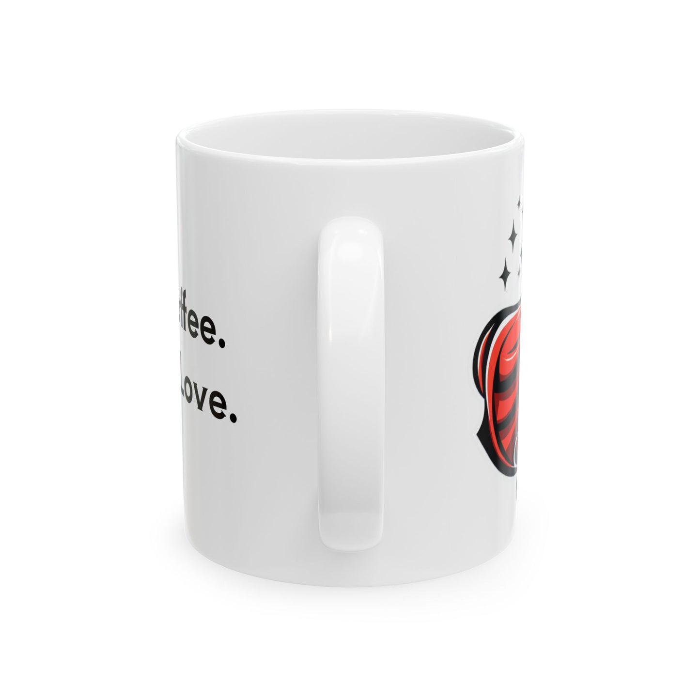 Super Mom Fueled by Coffee. Powered by Love Mug, (11oz, 15oz)