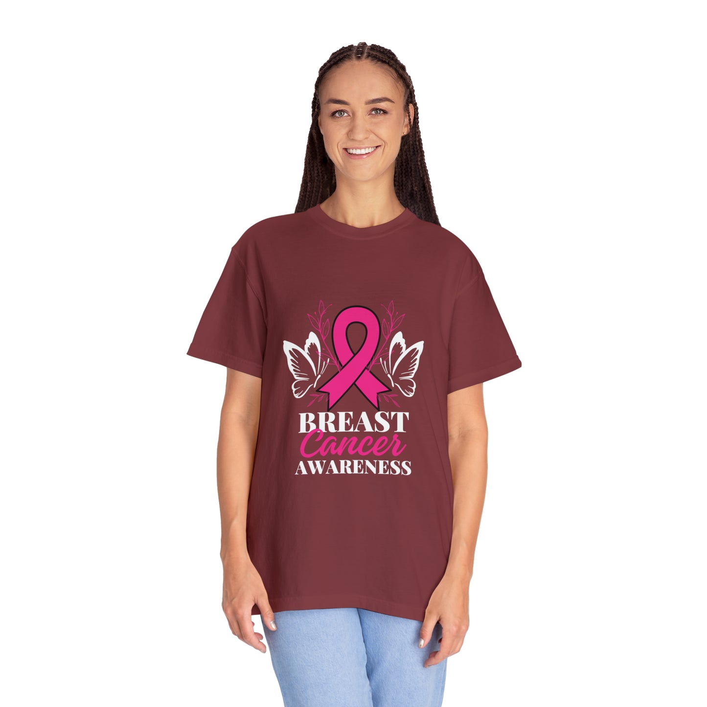 Breast Cancer  Awareness Unisex Garment-Dyed T-shirt