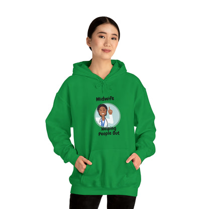 Midwife Helping People Out Unisex Heavy Blend™ Hooded Sweatshirt