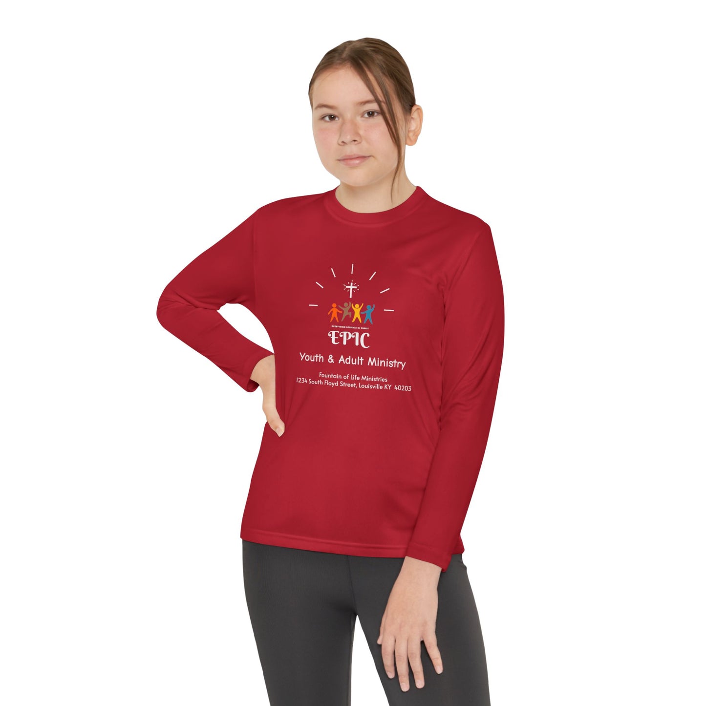 FOLM: EPIC -on the back: Philippians 4:13 - Youth Long Sleeve Tee