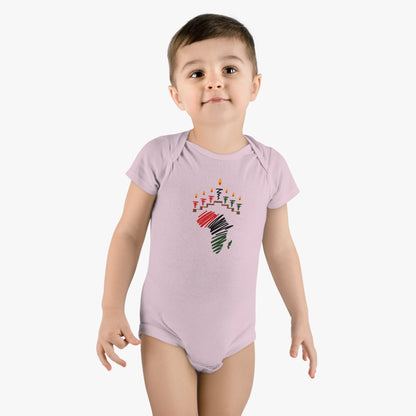 Baby Short Sleeve Onesie® Baby Kwanzaa