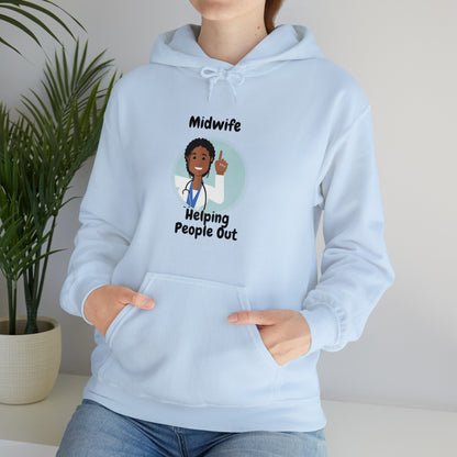 Midwife Helping People Out Unisex Heavy Blend™ Hooded Sweatshirt