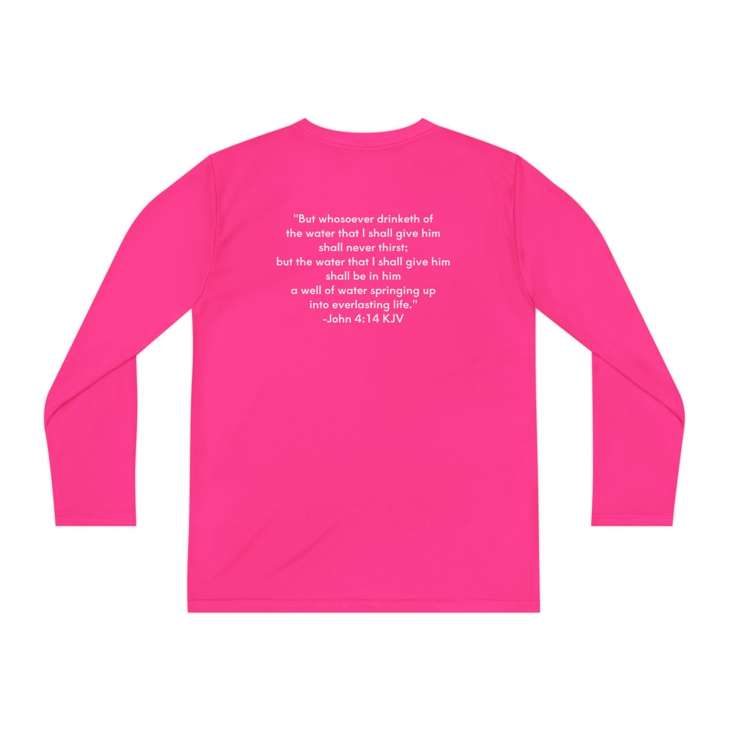 FOLM:  Members shirt - back John 4:14 -Youth Long Sleeve Tee