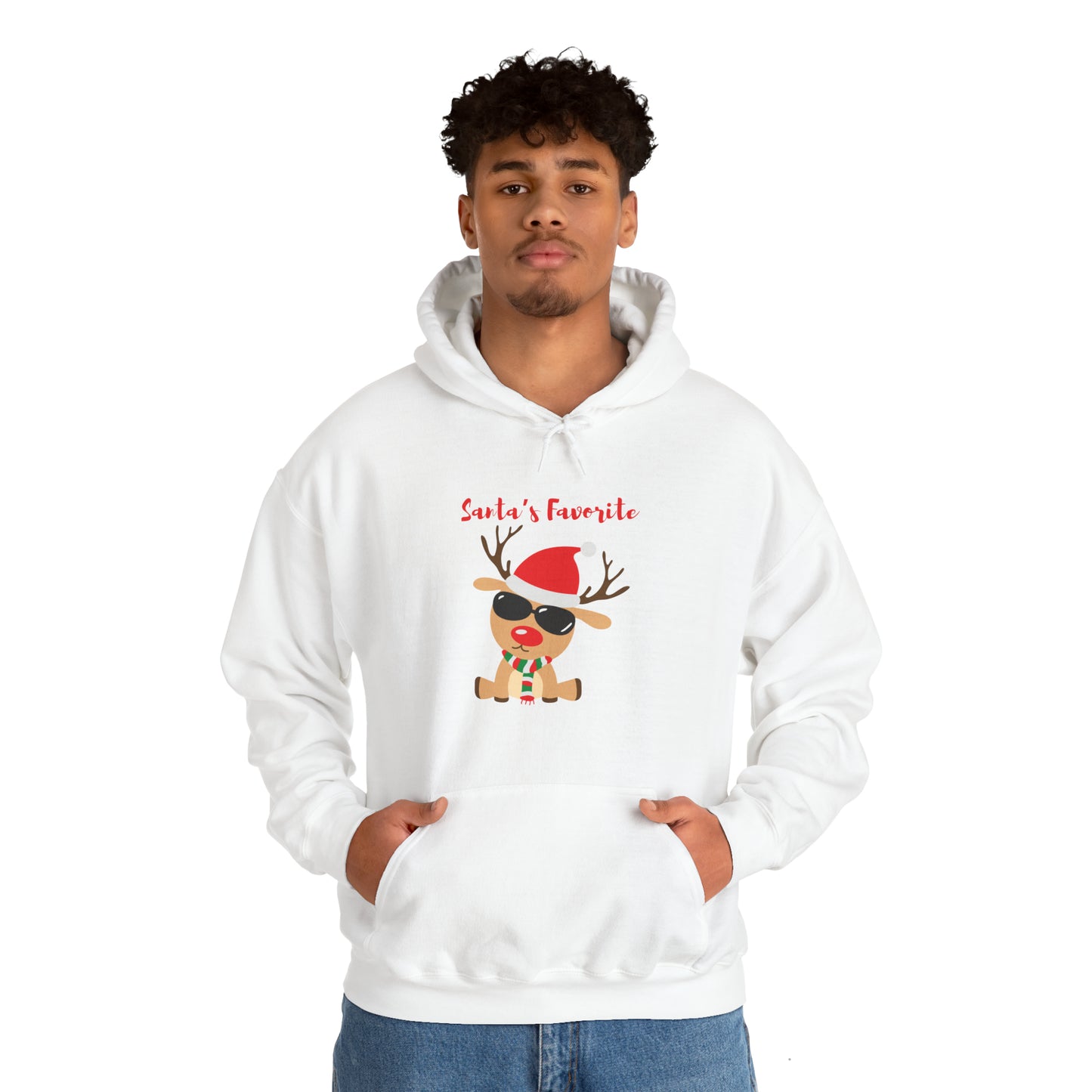 Santa’s Favorite Unisex Heavy Blend™ Hooded Sweatshirt Keep It Moving