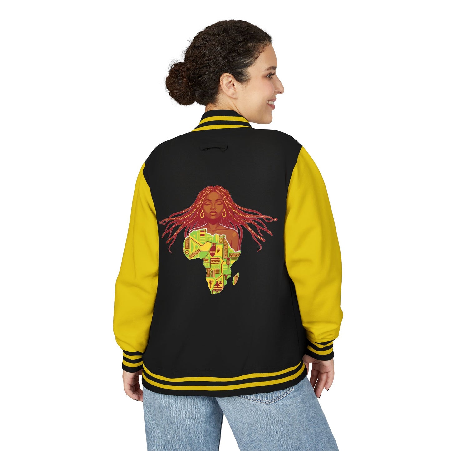 African Hair Braider Letterman Jacket: NDEYE