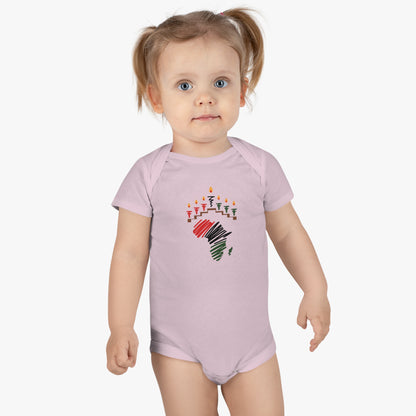 Baby Short Sleeve Onesie® Baby Kwanzaa