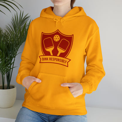 Pickle Ball "Dink Responsibly" Unisex Heavy Blend™ Hooded Sweatshirt Pickle Ball