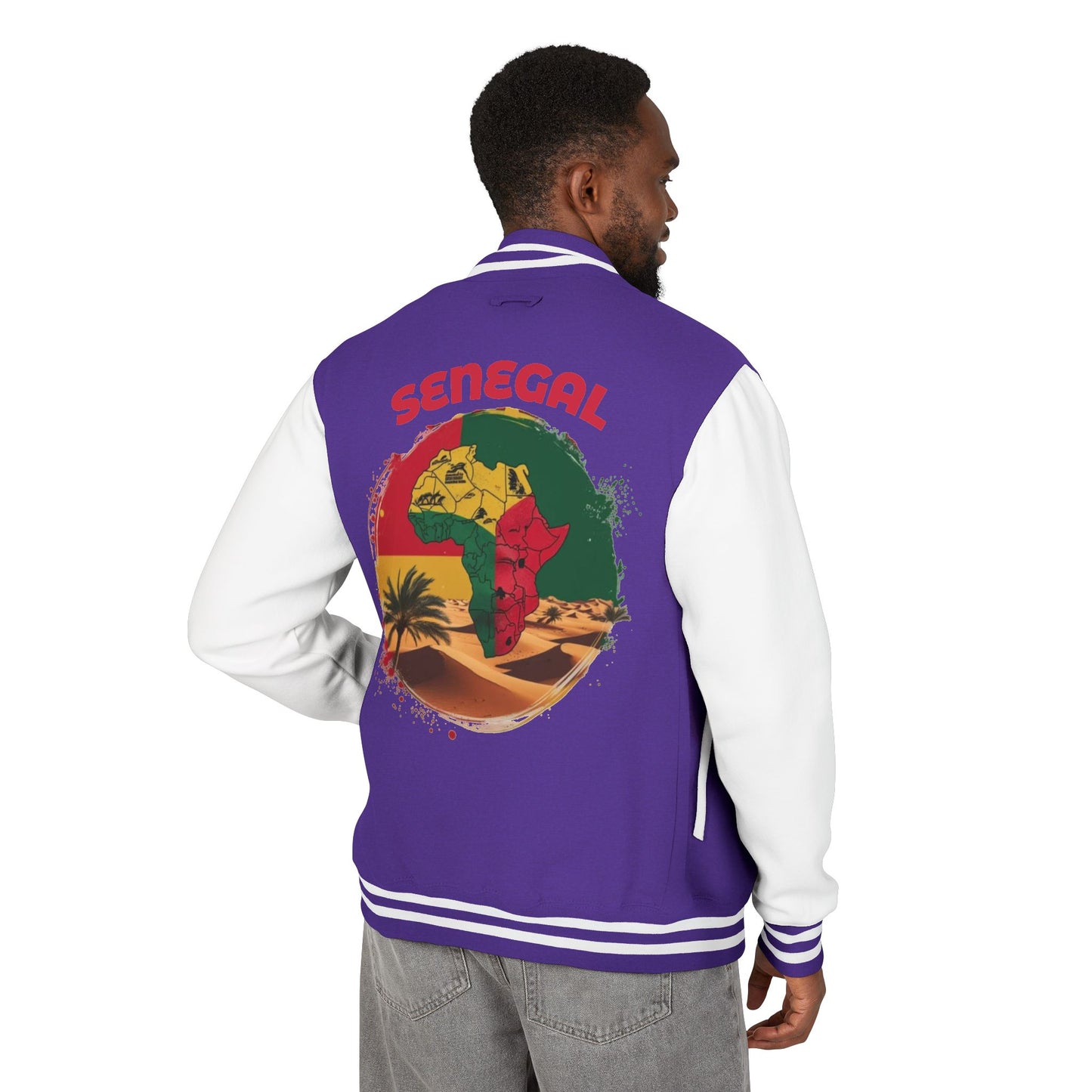 I LOVE SENEGAL Letterman Jacket: NDEYE
