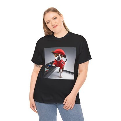 Red dog jogger Heavy Cotton Tee