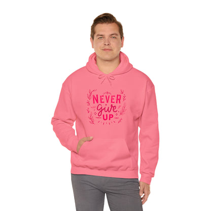 Never Give Up Unisex Heavy Blend™ Hooded Sweatshirt