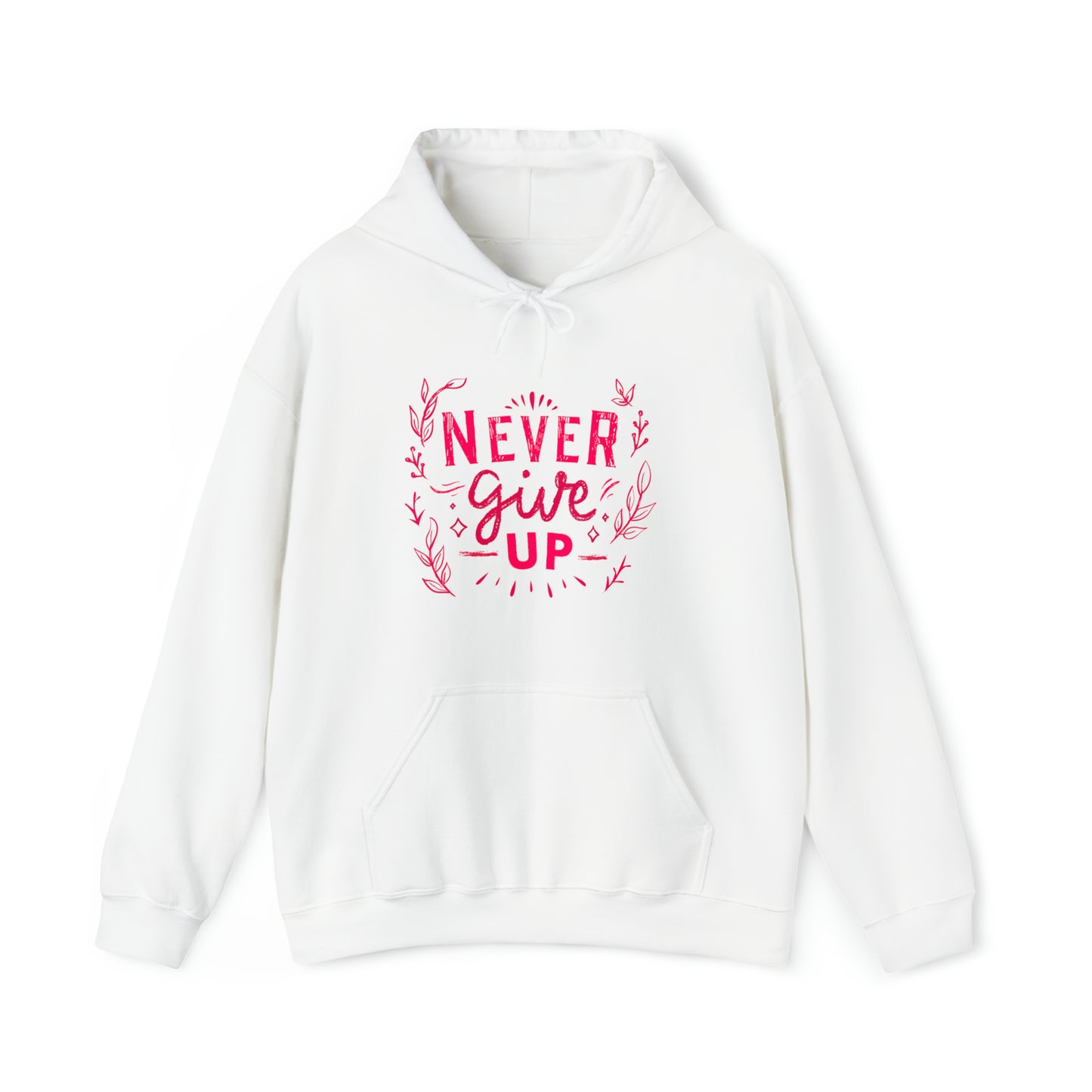 Never Give Up Unisex Heavy Blend™ Hooded Sweatshirt