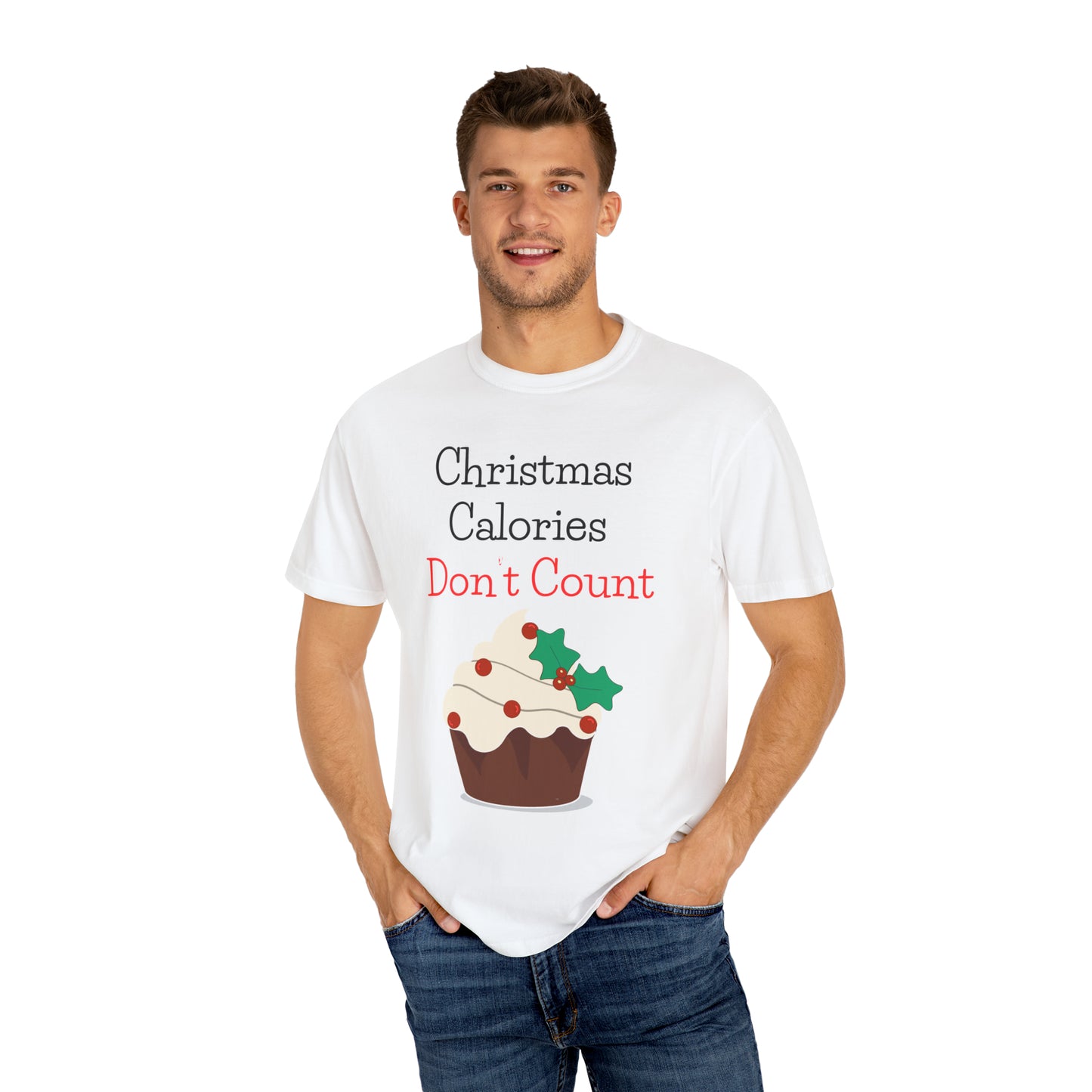 Christmas Calories Don’t Count Unisex Garment-Dyed T-shirt