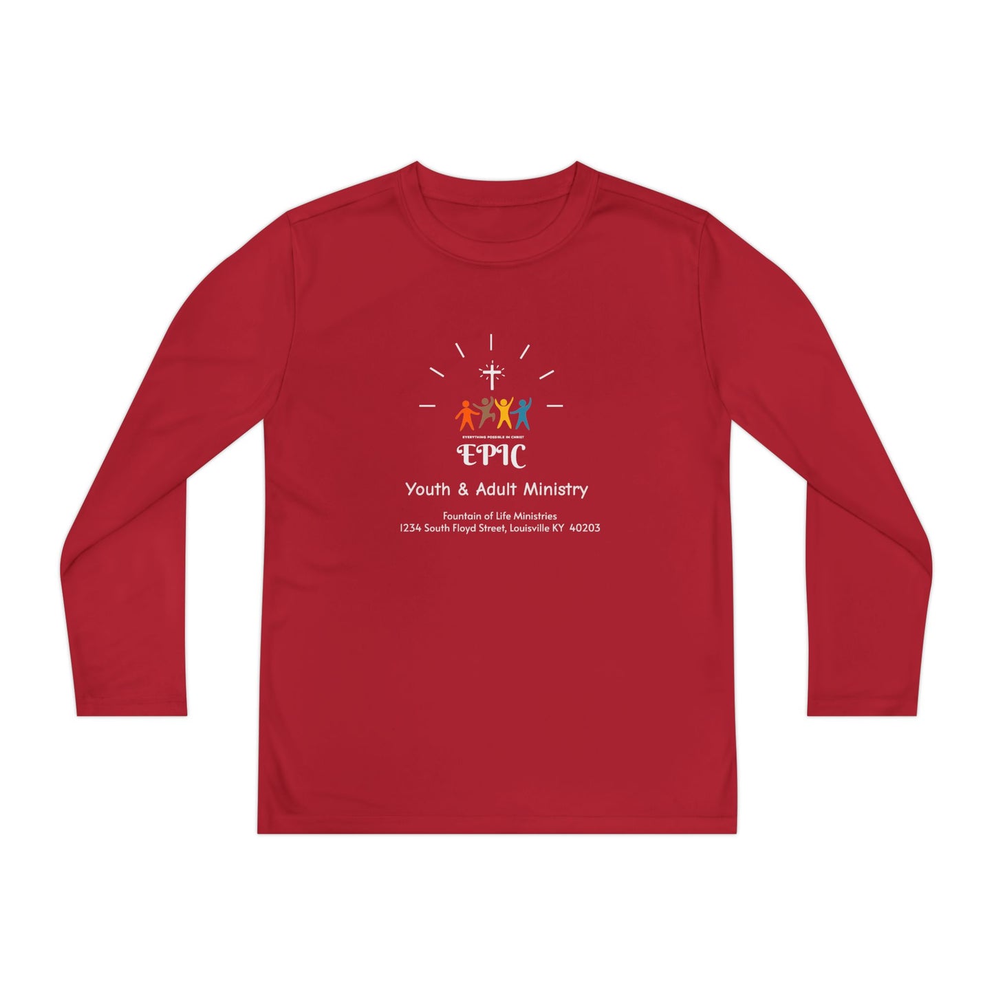 FOLM: EPIC -on the back: Philippians 4:13 - Youth Long Sleeve Tee
