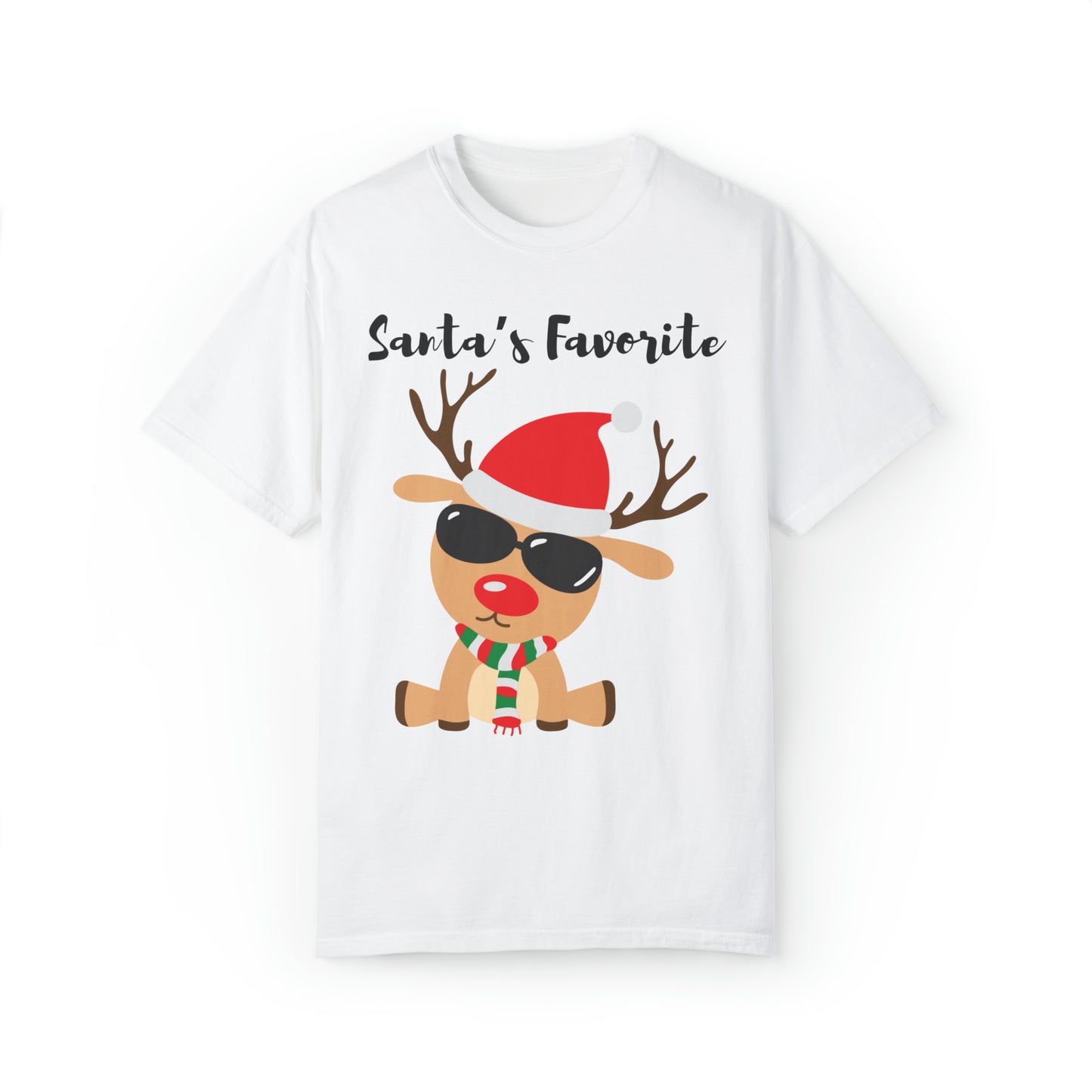 Santa’s Favorite Unisex Garment-Dyed T-shirt