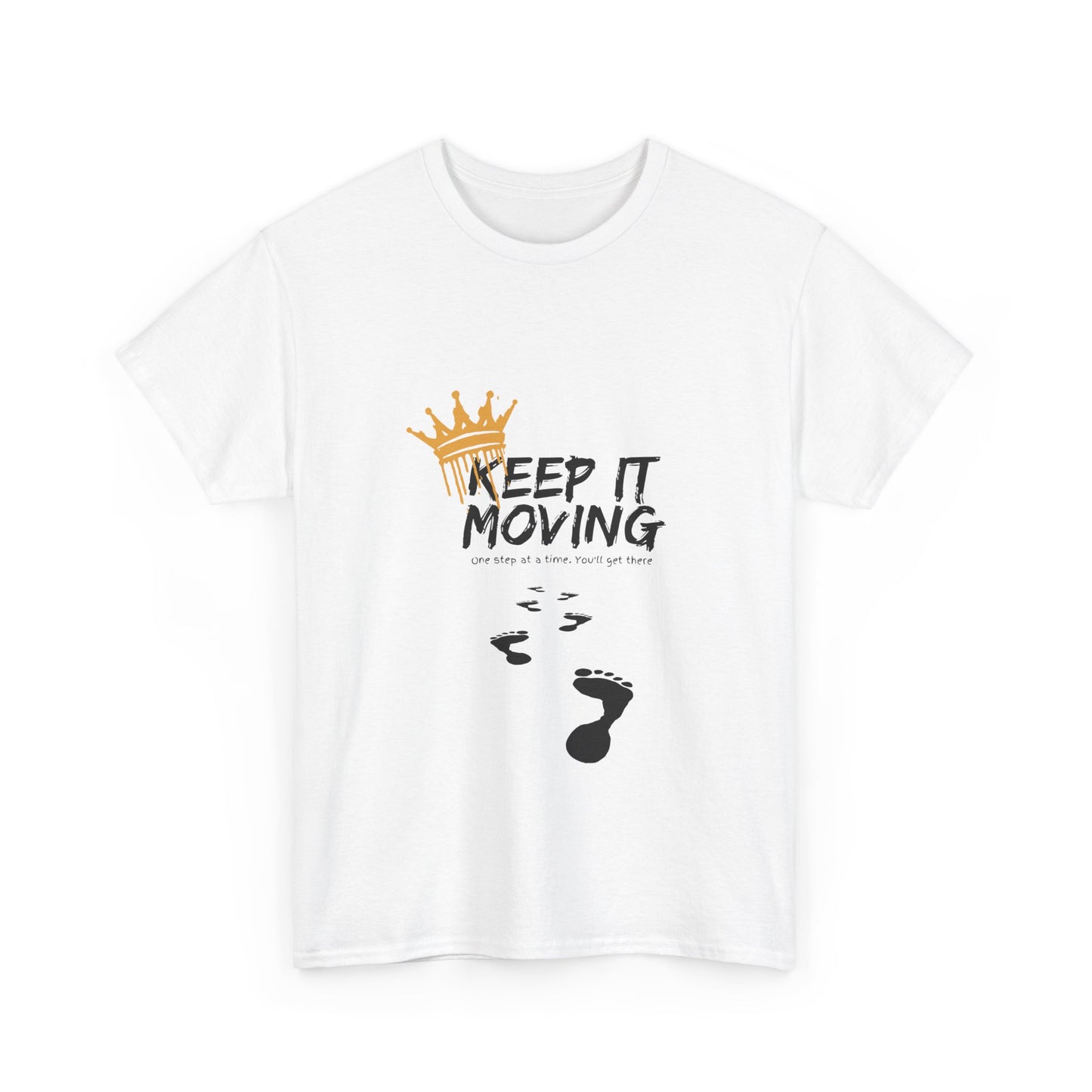 Keep It moving Foot prints Unisex Heavy Cotton Tee