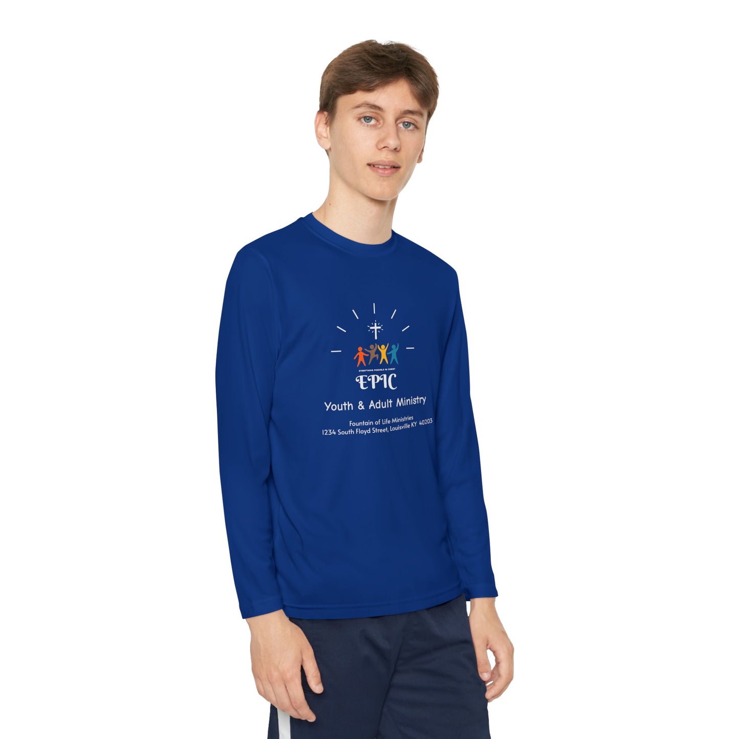 FOLM: EPIC -on the back: Philippians 4:13 - Youth Long Sleeve Tee