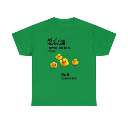 Ducks in a Row Unisex Heavy Cotton Tee