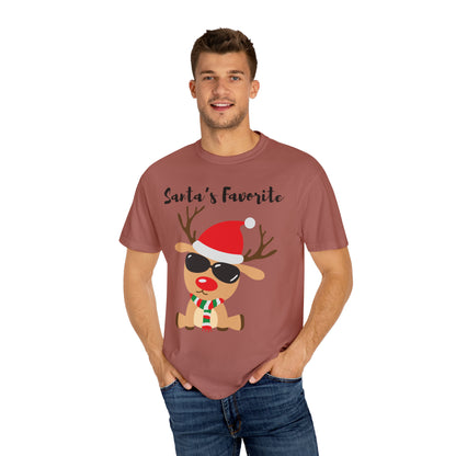 Santa’s Favorite Unisex Garment-Dyed T-shirt