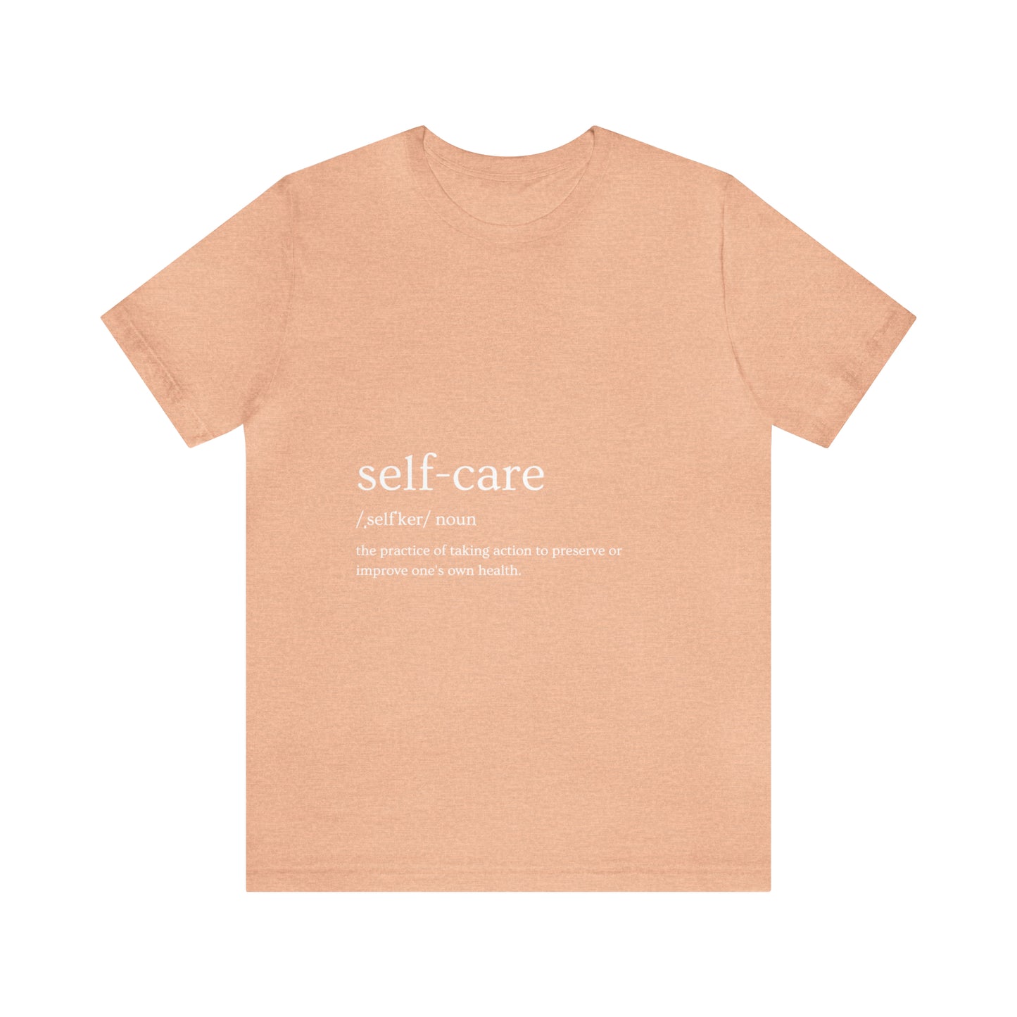 Self-Care Unisex Jersey Short Sleeve Tee