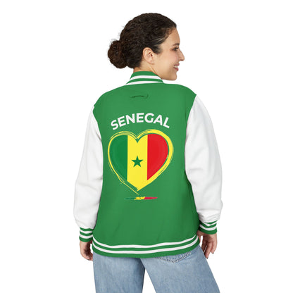 I LOVE SENEGAL Letterman Jacket: NDEYE