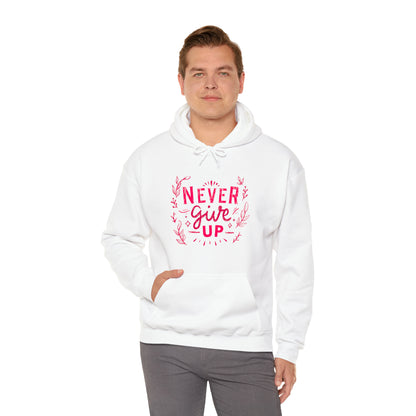 Never Give Up Unisex Heavy Blend™ Hooded Sweatshirt