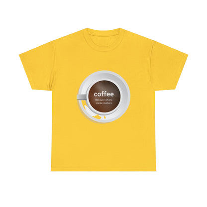 Coffee Unisex Heavy Cotton Tee