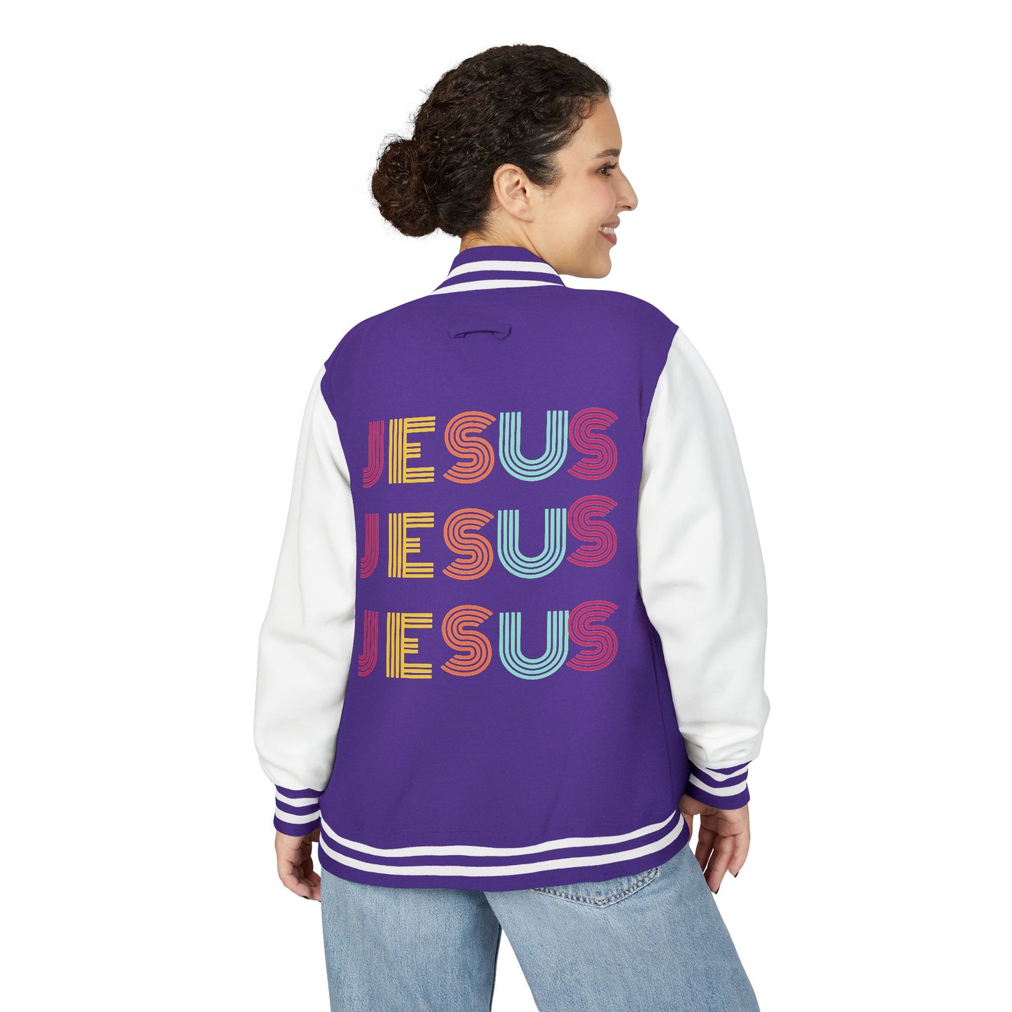 JESUS JESUS JESUS Letterman Jacket
