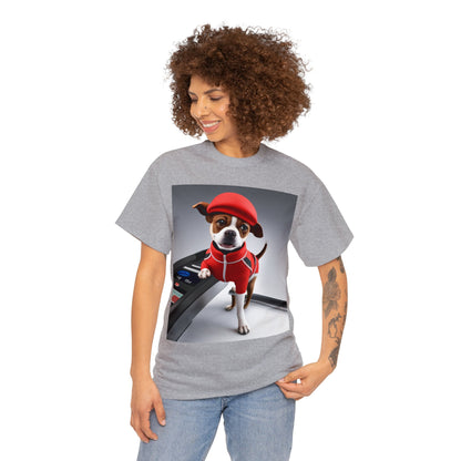 Red dog jogger Unisex Heavy Cotton Tee