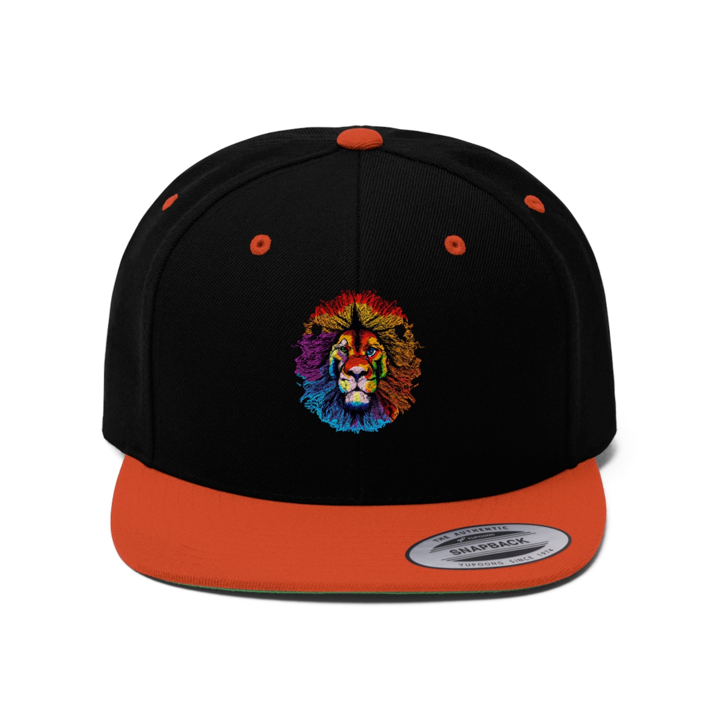 Lion Unisex Flat Bill Hat