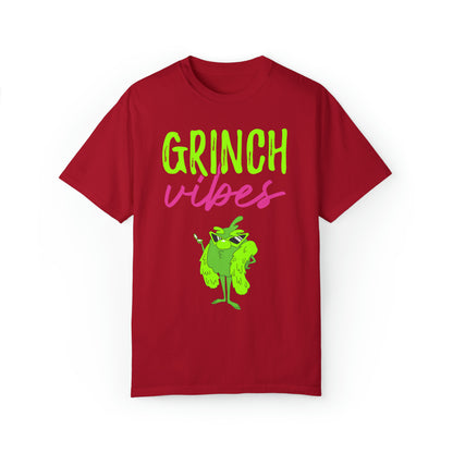 Grinch Vibes Unisex Garment-Dyed T-shirt