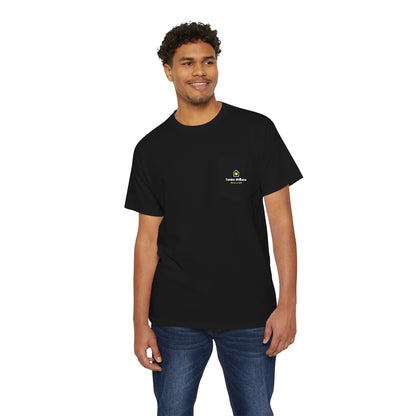 Candice Williams Realtor -Unisex Heavy Cotton Pocket Tee--BLACK