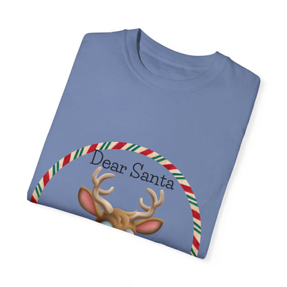 Dear Santa Define Naughty Unisex Garment-Dyed T-shirt