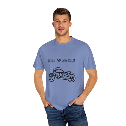 Big Wheels Black Bike Unisex Garment-Dyed T-shirt