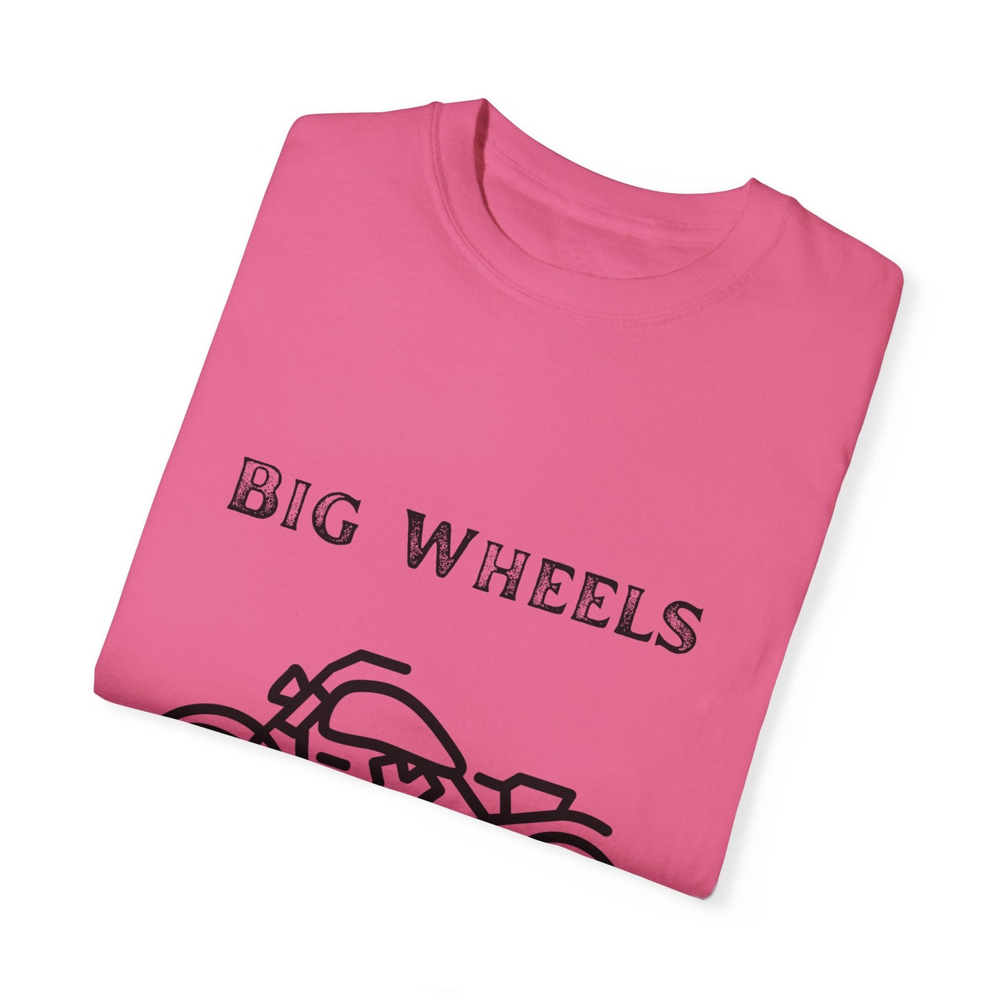 Big Wheels Black Bike Unisex Garment-Dyed T-shirt