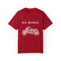 Big Wheels White Unisex Garment-Dyed T-shirt