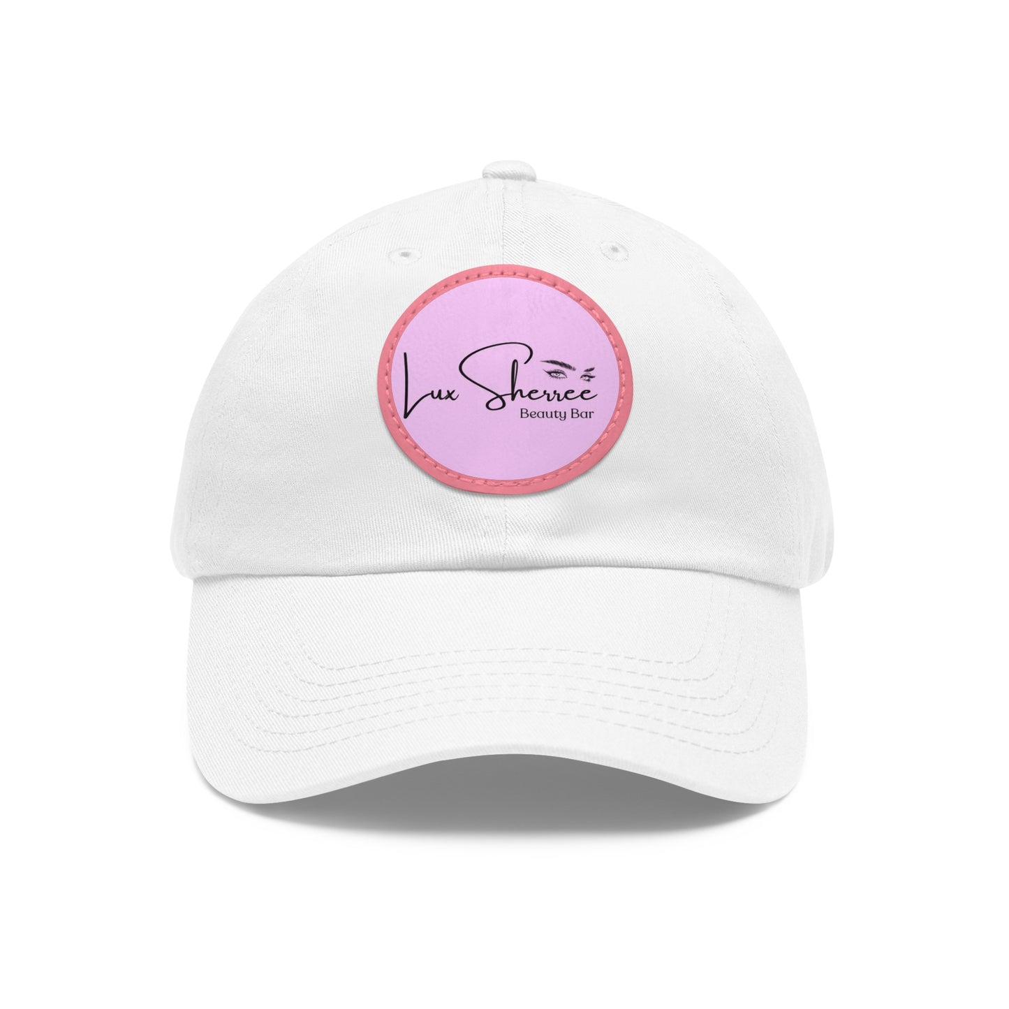 LUX SHERREE Hat with Leather Patch (Round)