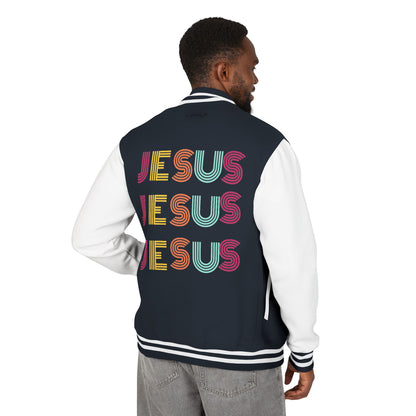 JESUS JESUS JESUS Letterman Jacket