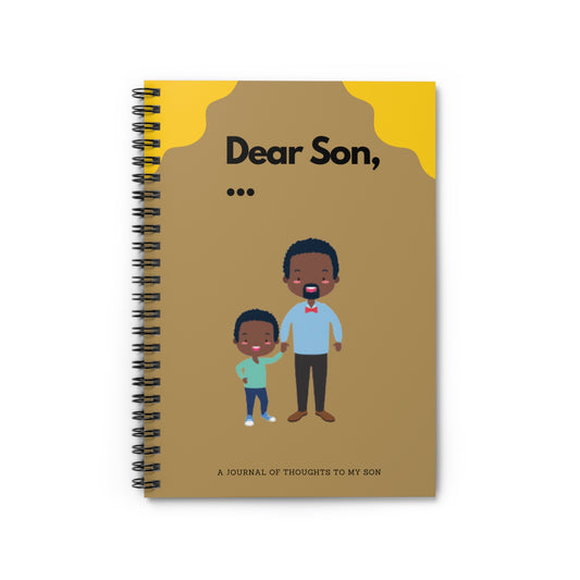 Dear Son Journal for Life Spiral Notebook - Ruled Line