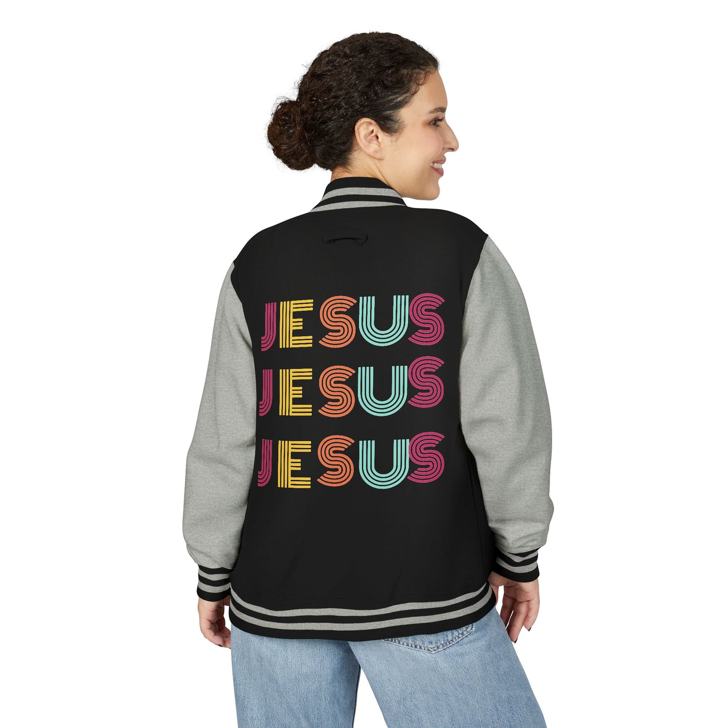JESUS JESUS JESUS Letterman Jacket