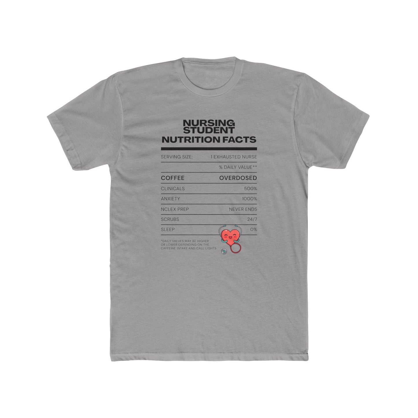 NURSING STUDENT NUTRITIAN FACTS T-shirt