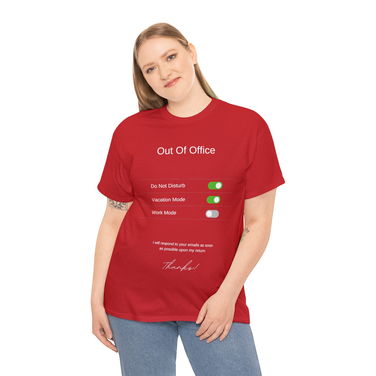 Out of the Office Unisex Heavy Cotton Tee