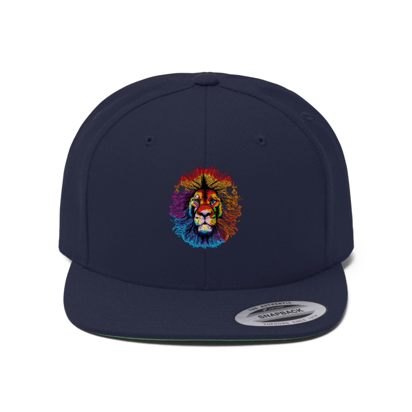 Lion Unisex Flat Bill Hat