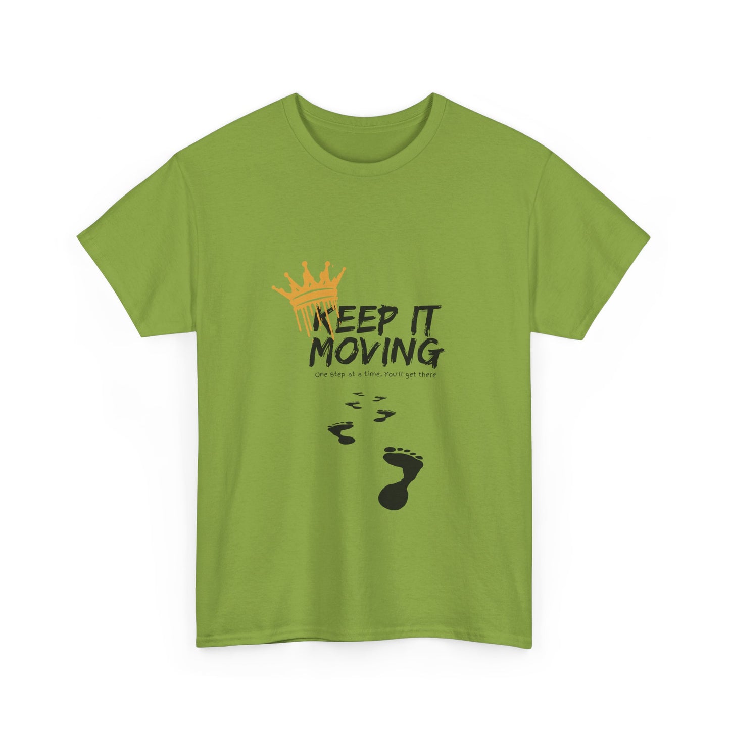 Keep It moving Foot prints Unisex Heavy Cotton Tee