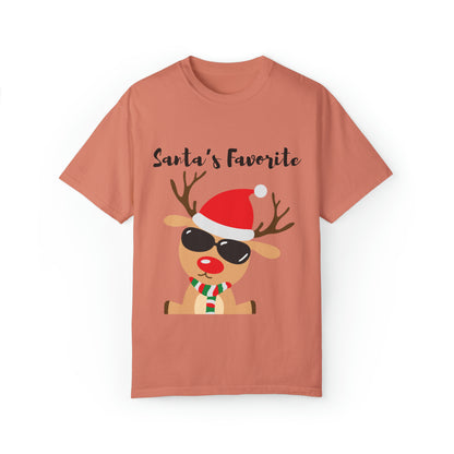 Santa’s Favorite Unisex Garment-Dyed T-shirt