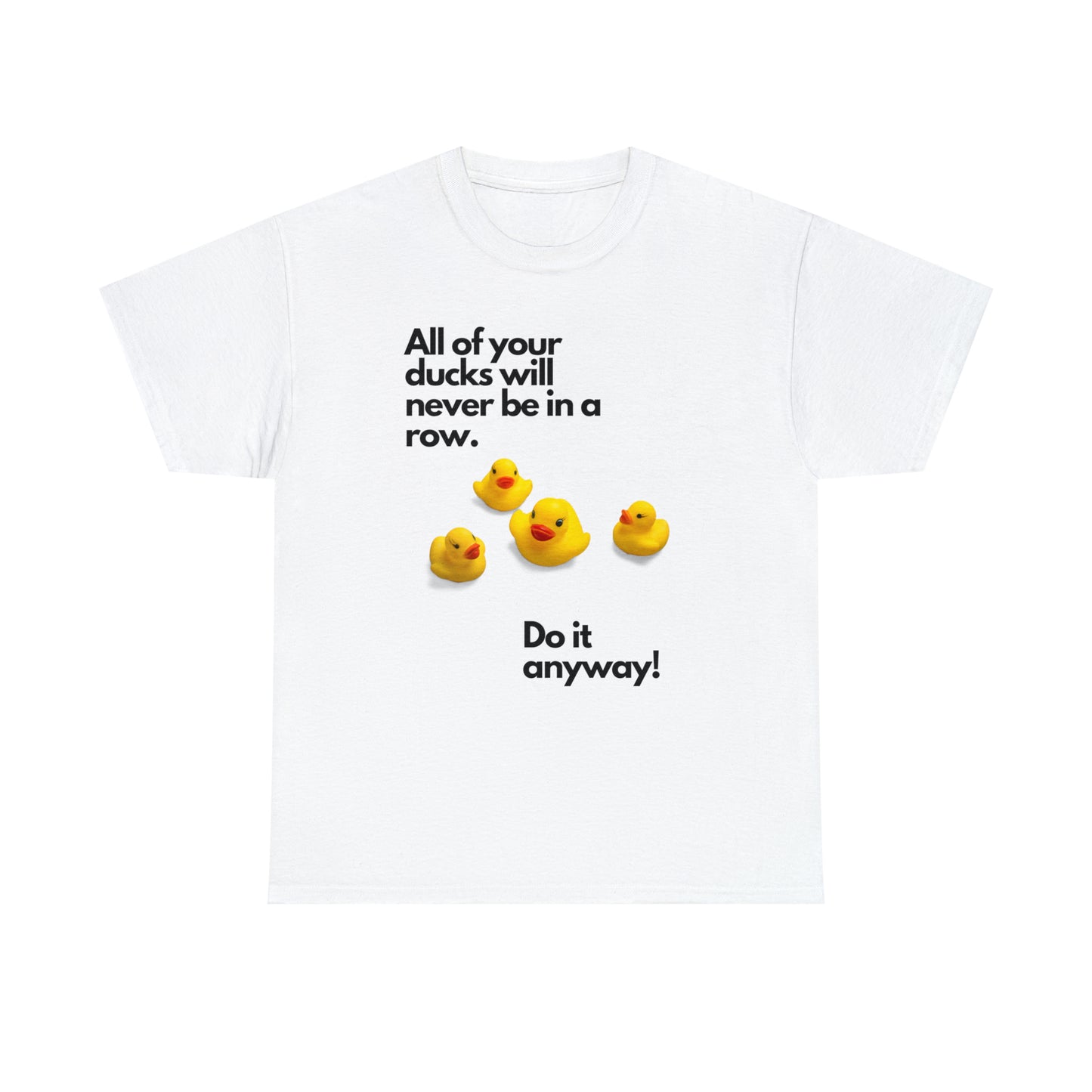 Ducks in a Row Unisex Heavy Cotton Tee