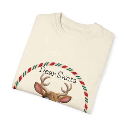 Dear Santa Define Naughty Unisex Garment-Dyed T-shirt