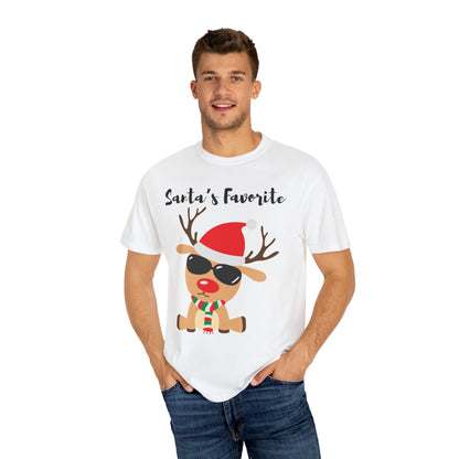 Santa’s Favorite Unisex Garment-Dyed T-shirt