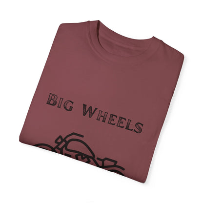 Big Wheels Black Bike Unisex Garment-Dyed T-shirt