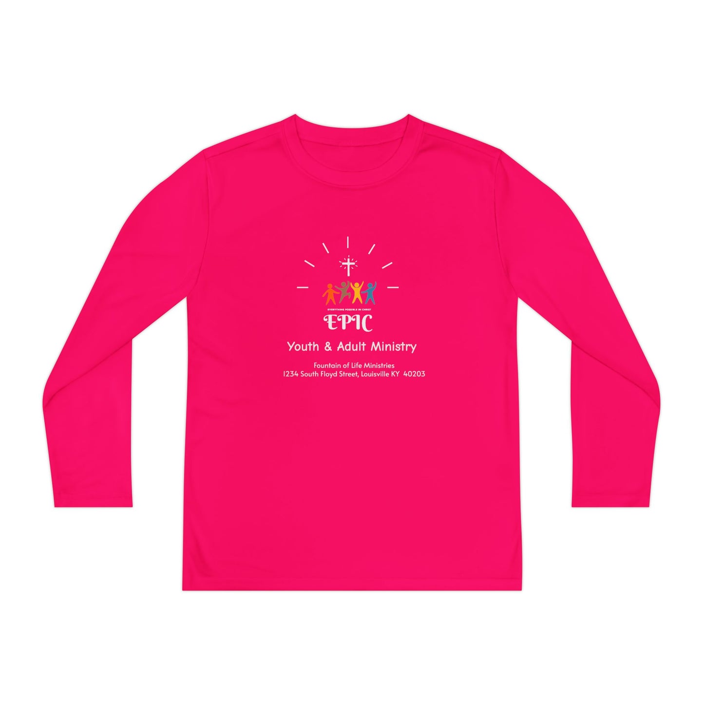FOLM: EPIC -on the back: Philippians 4:13 - Youth Long Sleeve Tee