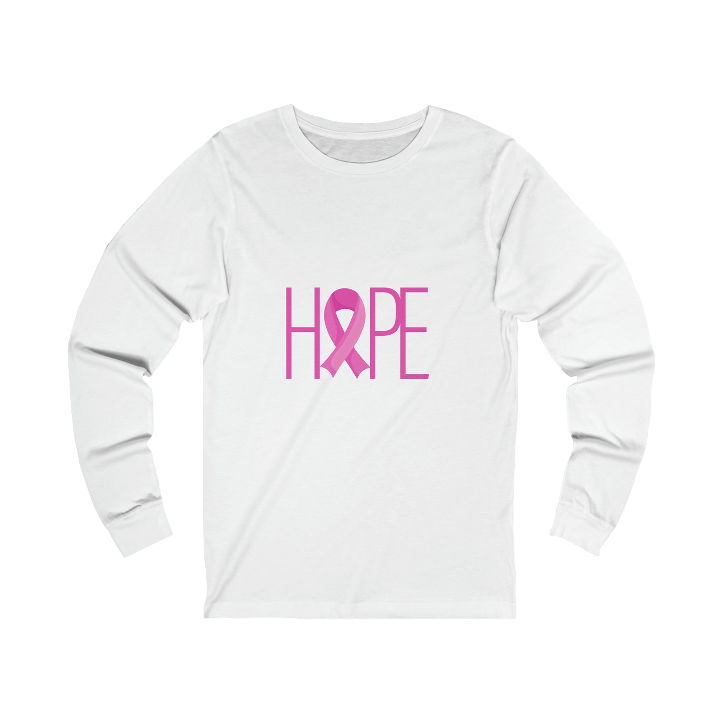 Breast Cancer Hope Unisex Jersey Long Sleeve Tee